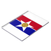 Dallas Texas Vlag Notitieboek (Linkerzijde)