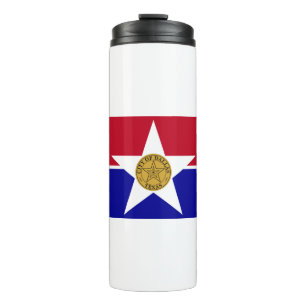 Dallas Texas Vlag Thermosbeker