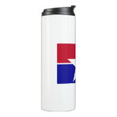 Dallas Texas Vlag Thermosbeker (Gedraaid links)