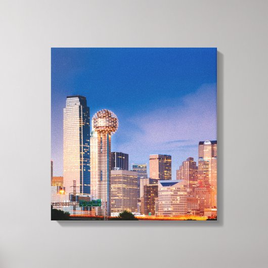 Dallas Texas Wrapped Canvas Art 16.80 x 17.50 (Voorkant)