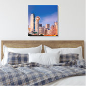 Dallas Texas Wrapped Canvas Art 16.80 x 17.50 Afdruk (Insitu (Slaapkamer))
