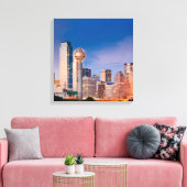 Dallas Texas Wrapped Canvas Art 16.80 x 17.50 Afdruk (Insitu (Woonkamer))