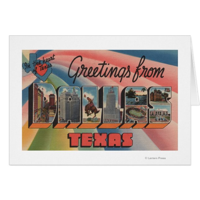 Dallas, TexasLarge Letter ScenesDallas, TX (Voorkant Horizontaal)