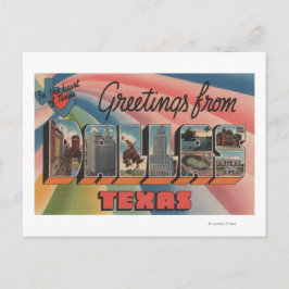 Dallas, TexasLarge Letter ScenesDallas, TX Briefkaart