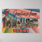 Dallas, TexasLarge Letter ScenesDallas, TX Poster (Voorkant)