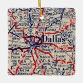 Dallas TX 1941-kaart Keramisch Ornament (Voorkant)