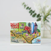 Dallas TX Briefkaart (Staand voorkant)