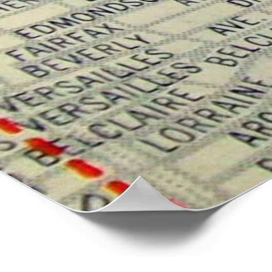 Dallas, TX  Map Poster (Hoek)