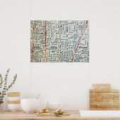 Dallas, TX  Map Poster (Keuken)