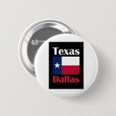 Dallas TX Ronde Button 5,7 Cm (Voorkant /achterkant)