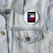 Dallas TX Ronde Button 5,7 Cm (In situ)