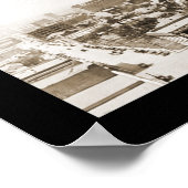 Dallas TX Skyline Foto 1920 Poster (Hoek)