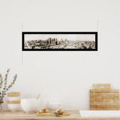 Dallas TX Skyline Foto 1920 Poster (Keuken)