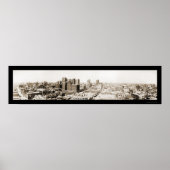Dallas TX Skyline Foto 1920 Poster (Voorkant)