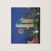 'Dallas, TX skyline 's nachts met Reunion Tower' Legpuzzel (Verticaal)
