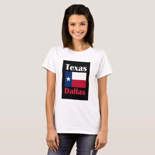 Dallas TX T-shirt (Voorkant volledig)