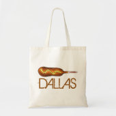 Dallas TX Texas Corndog Corn Dog Mustard Foodie Tote Bag (Voorkant)