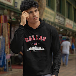 Dallas Urban Skyline View Hoodie
