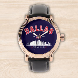 Dallas Urban Skyline View Horloge