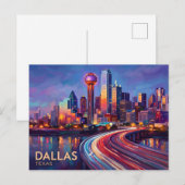 Dallas USA Briefkaart (Voorkant / Achterkant)
