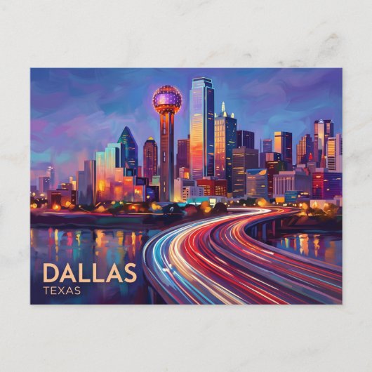 Dallas USA Briefkaart (Voorkant)