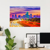 Dallas, Verenigde Staten Poster (Thuiskantoor)