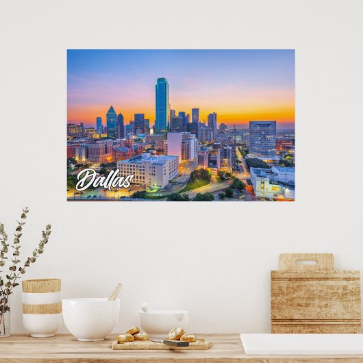 Dallas, Verenigde Staten Poster (Keuken)