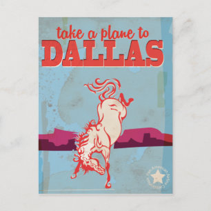 Dallas Vintage Reisposter Briefkaart