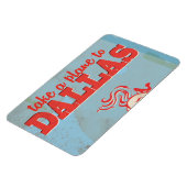 Dallas Vintage Reisposter Magneet (Linkerzijde)