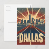 Dallas Vintage reizen en kunst Briefkaart (Voorkant / Achterkant)
