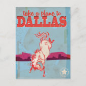 Dallas Vintage Travel Poster Briefkaart (Voorkant)