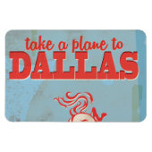 Dallas Vintage Travel Poster Magneet (Horizontaal)