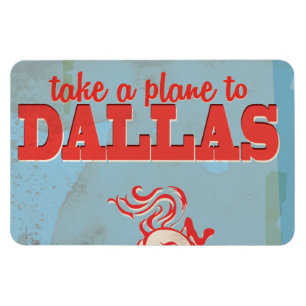 Dallas Vintage Travel Poster Magneet