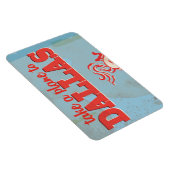 Dallas Vintage Travel Poster Magneet (Rechterzijde)