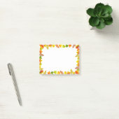 Dalle bladeren op wit post-it® notes (Kantoor)