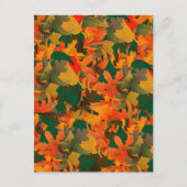 Dallend bladpatroon voor herfst briefkaart (Voorkant)