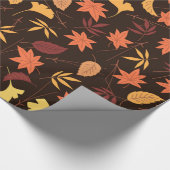 Dallende Herfstbladeren Cadeaupapier (Hoek)