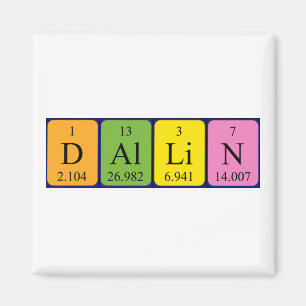 Dallin periodiek table name magnet