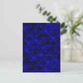 Dalln Dark Blue Mermaid Scales Briefkaart (Staand voorkant)