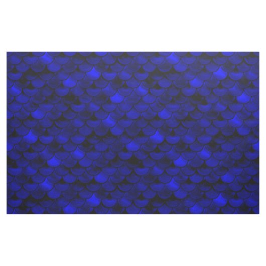 Dalln Dark Blue Mermaid Scales Stof (Fat Quarter)