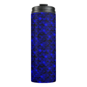 Dalln Dark Blue Mermaid Scales Thermosbeker