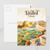 Dallol Ethiopië Briefkaart (Voorkant / Achterkant)