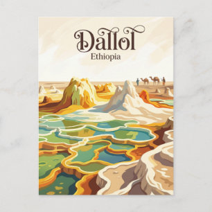 Dallol Ethiopië Briefkaart