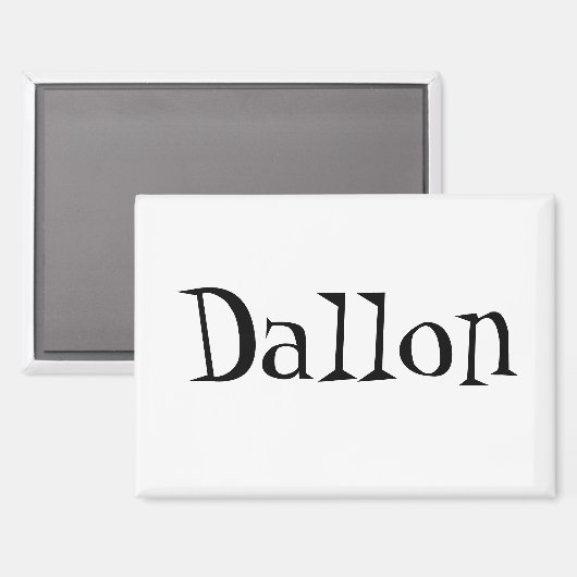 Dallon Naam Magneet (Voorkant / Achterkant)