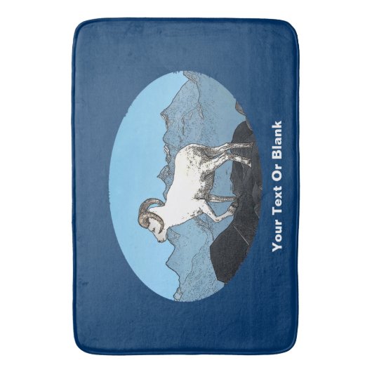 Dall's Sheep Badmat (Voorkant Verticaal)