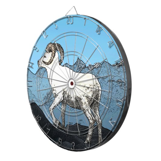Dall's Sheep Dartbord (Voorkant Rechts)