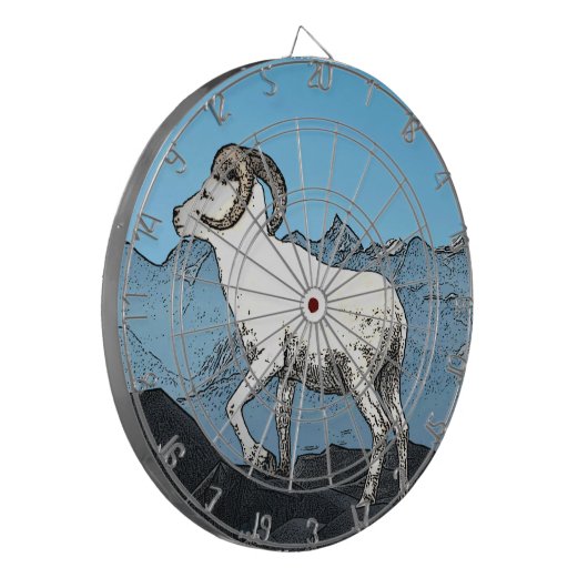 Dall's Sheep Dartbord (Voorkant Links)