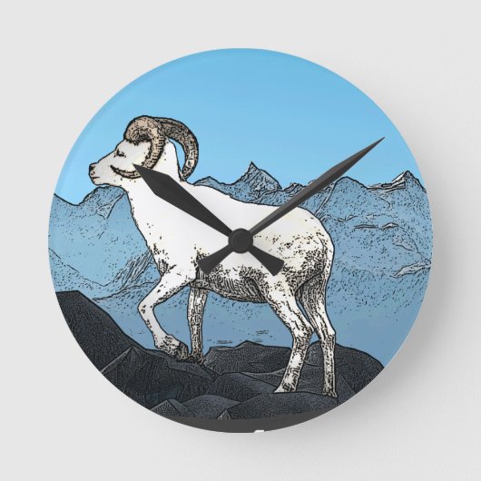 Dall's Sheep Ronde Klok (Voorkant)