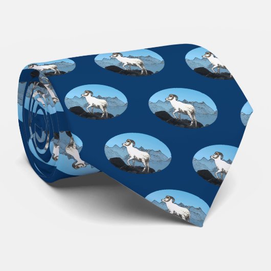 Dall's Sheep Stropdas (Opgerold)