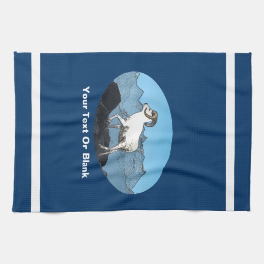 Dall's Sheep Theedoek (Horizontaal)